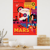 JPL Visions of the Future Mars -  Poster (Keuken)