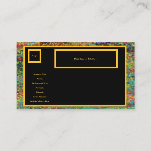 JP's Artsy Ware Specialty Business Card Template Visitekaartje (Voorkant)