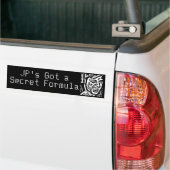 JP's geheime formule Bumpersticker (Op Truck)