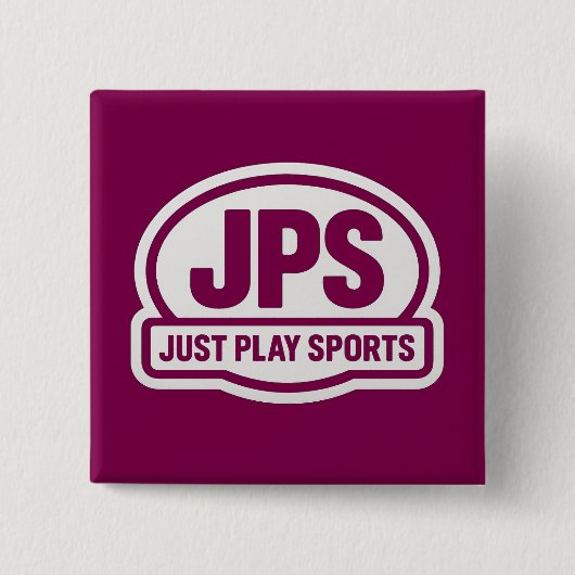 JPS VIERKANTE BUTTON 5,1 CM (Voorkant)