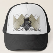 JR Argyle Black Trucker Pet (Voorkant)