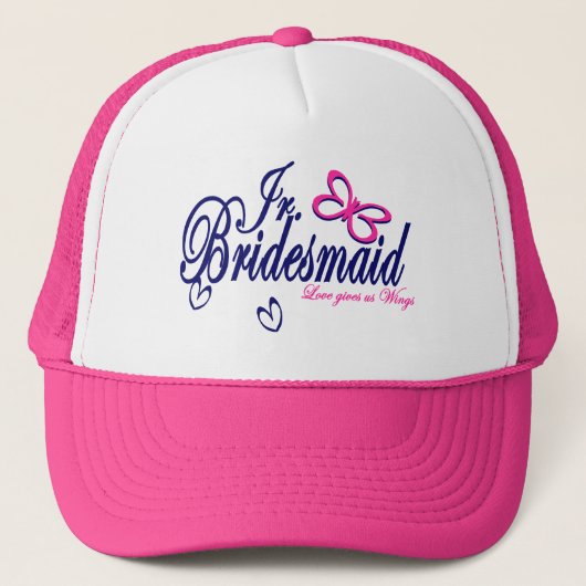 Jr. Bridesmaid/Butterfly Theme Trucker Pet (Voorkant)