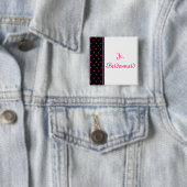 Jr. Bridesmaid Vierkante Button 5,1 Cm (In situ)