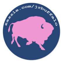 JR Buffalo shop adres op stickers
