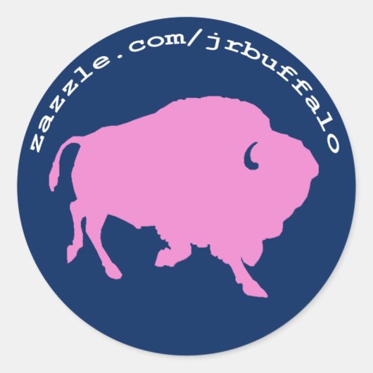 JR Buffalo shop adres op stickers (Voorkant)
