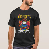 Jr Firefighter Keep Back 200 Ft Firefighter T-shirt (Voorkant)
