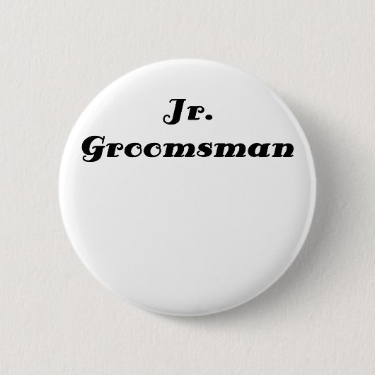 Jr Groomsman Ronde Button 5,7 Cm (Voorkant)