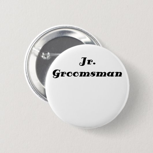 Jr Groomsman Ronde Button 5,7 Cm (Voorkant /achterkant)