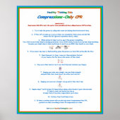 Jr. Heart Squad Compressions-Only CPR Poster Lg (Voorkant)