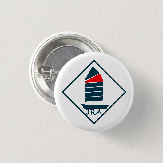 JRA Button - donkere logo op witte achtergrond (Voorkant /achterkant)