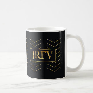 JRFV Chevron Waterval Goud Uitstraling Koffiemok