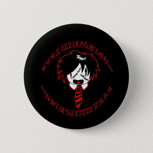 JROCK RONDE BUTTON 5,7 CM (Voorkant)