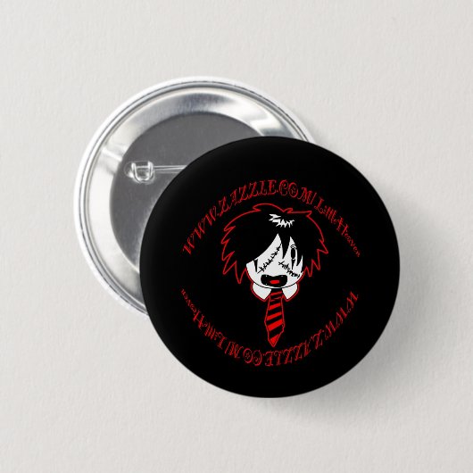 JROCK RONDE BUTTON 5,7 CM (Voorkant /achterkant)