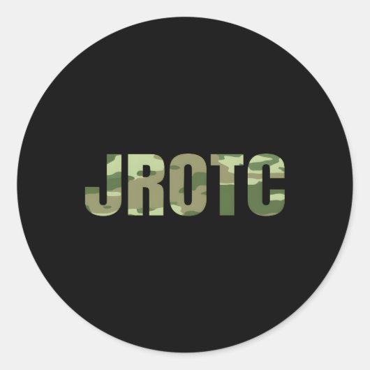 JROTC Cadet Verenigde Staten Junior ROTC Ronde Sticker (Voorkant)