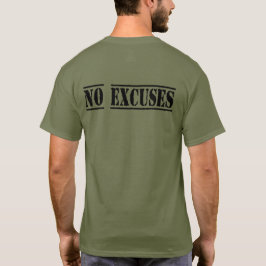 JROTC Raider No Excuses Mannen T-Shirt