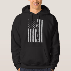 Jrotc Us Junior Rotc Distress American Flag Cool Hoodie