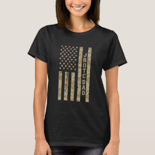 JROTC Vader Trotse Vader Militair Gezin Woestijn C T-shirt
