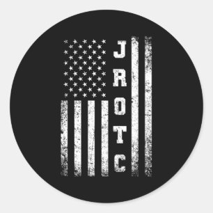 JROTC Verenigde Staten Junior ROTC Amerikaanse vla Ronde Sticker