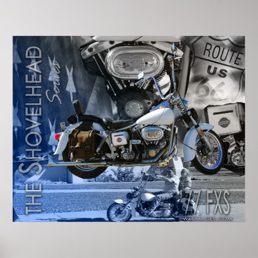 JR'S Shovelhead uit 1977 Poster (Voorkant)