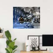 JR'S Shovelhead uit 1977 Poster (Thuiskantoor)