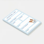 JRT Hond boodschappenlijst Post-it® Notes (Schuin)