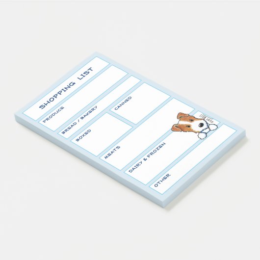 JRT Hond boodschappenlijst Post-it® Notes (Schuin)