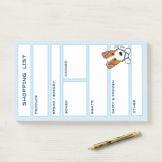 JRT Hond boodschappenlijst Post-it® Notes (Op bureau)