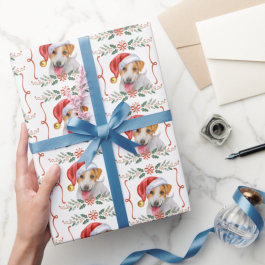 JRT Hondenpatroon Kerst Wrapping Paper Cadeaupapier (Geschenken)