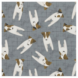 JRT Jack Russell honden kriskras leisteen elke kle Stof