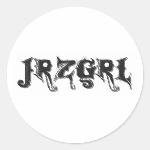 Jrzgrl Ronde Sticker