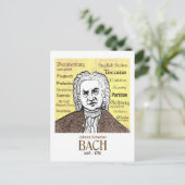 JS Bach briefkaart (Staand voorkant)