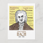 JS Bach briefkaart (Voorkant)