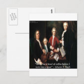 JS Bach Graphic & Funny Coffee Quote Gifts & Kaart (Voorkant / Achterkant)