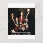 JS Bach Graphic & Funny Coffee Quote Gifts & Kaart (Voorkant)