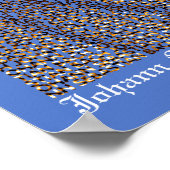 JS Bach-tekstportret Poster (Hoek)