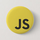 JS Java Script Programming Language Ronde Button 5,7 Cm (Voorkant)