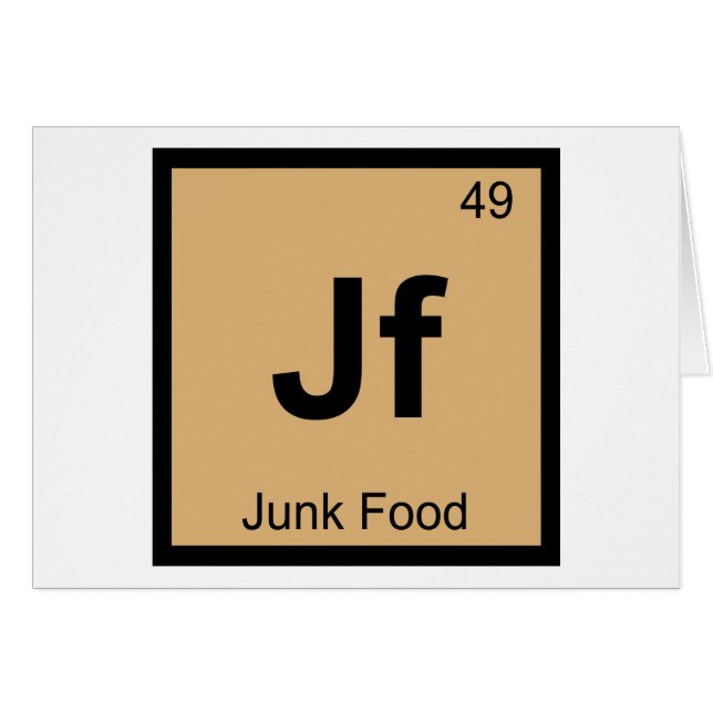 Js - Junk Science Chemie Periodiek Systeem Symbool (Voorkant Horizontaal)