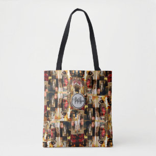 JS Sargent Famous Portrets Collage Monogram Tote Bag