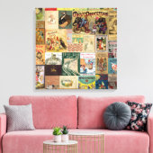 JSBC2 BOEK HOESJES BOOKCOVERS COLLECTIE COLORFUL A CANVAS AFDRUK (Insitu (Woonkamer))