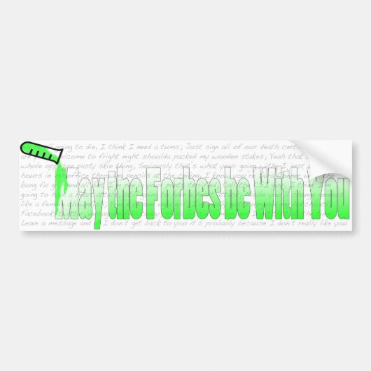 Jt bumper sticker (Voorkant)