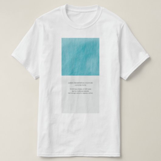 JTC_和紙_turquoise T-shirt (Design voorkant)