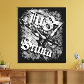 Ju 87 Stuka Canvas Print (Insitu (Woonkamer))