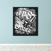 Ju 87 Stuka Canvas Print (Insitu (Houten vloer))