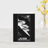 Ju 88 WW2 Duitse Vintage 1941 Kaart (Gele Bloem)