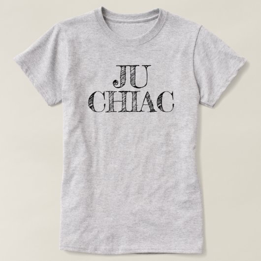 Ju Chiac Ik ben Chiac Acadian T-shirt (Design voorkant)
