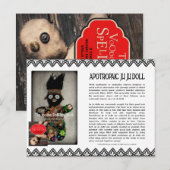 Ju Ju Doll uit het Voodoo Doll Spellbook Briefkaart (Voorkant / Achterkant)