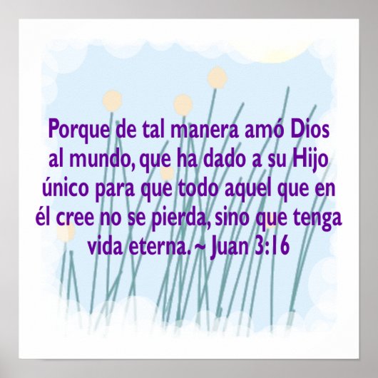 Juan 3:16 poster (Voorkant)