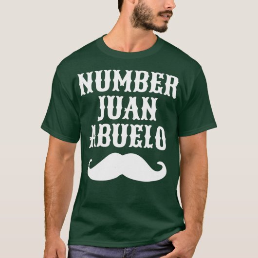 Juan Abuelo Spaanse Mexicaanse beste vader T-shirt (Voorkant)