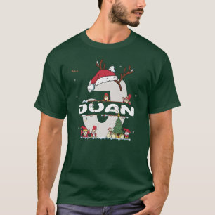 Juan Christmasw Juan Name voor grappige kerstmis T-shirt
