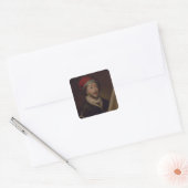 Juan de la Cosa Vierkante Sticker (Envelop)